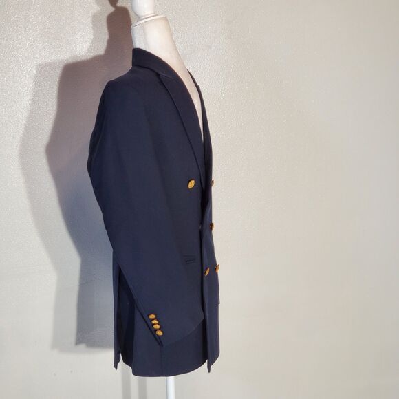 DARKMONT NAVY BLUE BLAZER LONG SLEEVE SIZE 36S - Picture 3 of 7